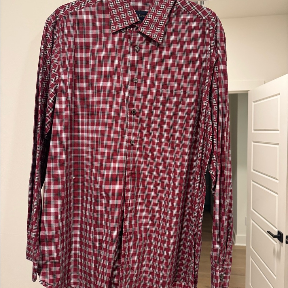 Men's Red Plaid Shirt